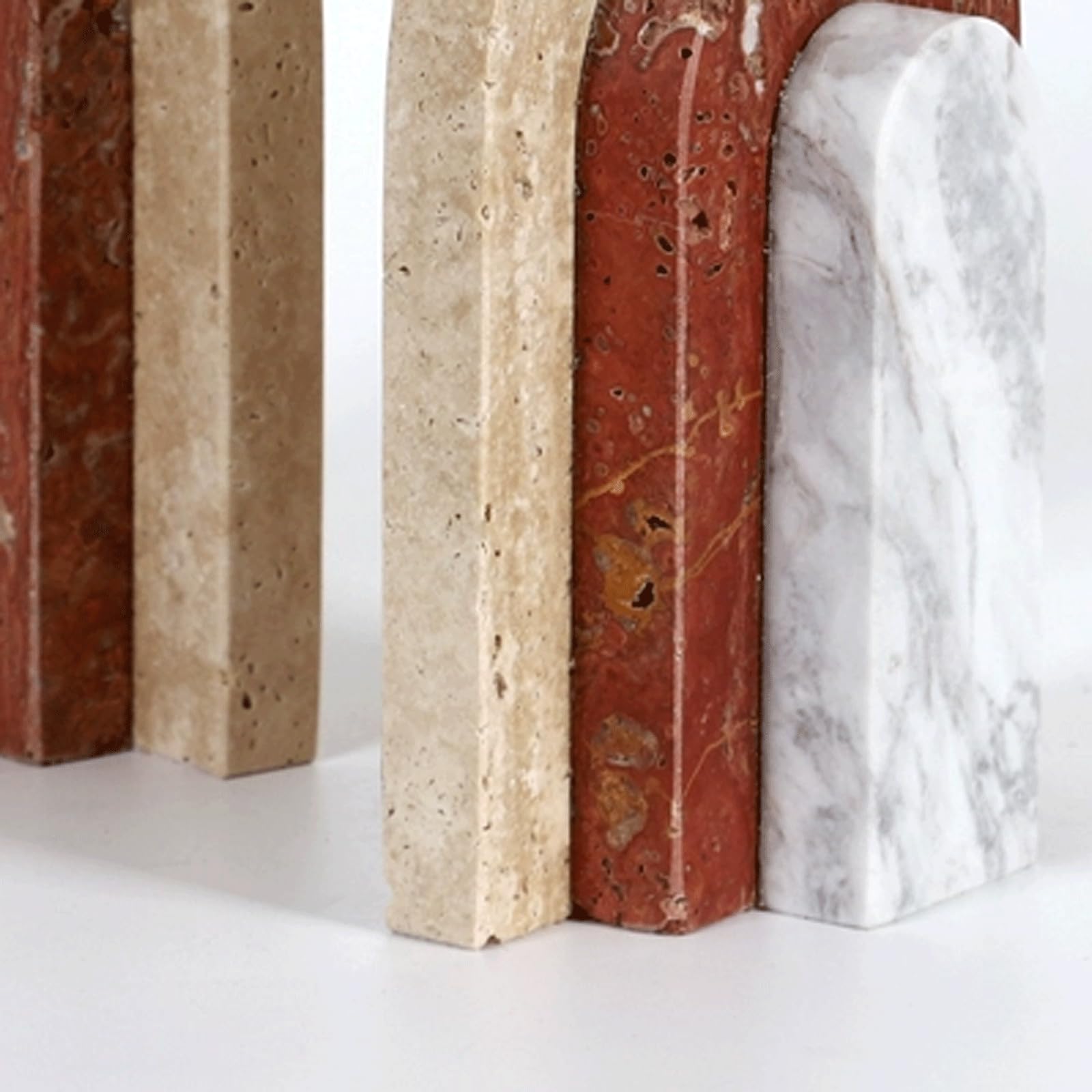 Fermalibri minimalisti in marmo, fermalibri decorativi in stile italiano moderno per ufficio, scrivania, casa, ufficio, decorazione per ufficio