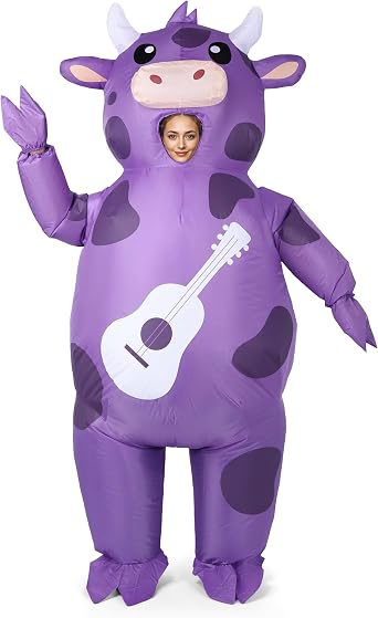 Cow Costume Musical Cow Costume for music festivals Halloween | MooiBeatz Cow Inflatable Costume Musical Cow Costume Suitable for role-playing at music festivals, Halloween parties