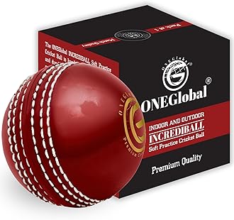 Incrediball Soft Practice Cricket Ball | Outdoor & Indoor Rubber Cricket Ball With Core & Stitched Seam | For Practice, Honing Skills & Family Fun | Senior and Junior Sizes