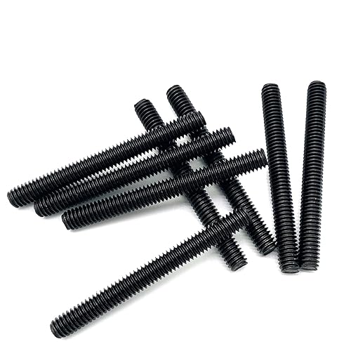 Miniatura 53 de 8 piezas de zinc plateado completamente roscado varilla de acero al carbono tornillo de rosca larga 5/16x3 para muebles jardín barandilla montaje