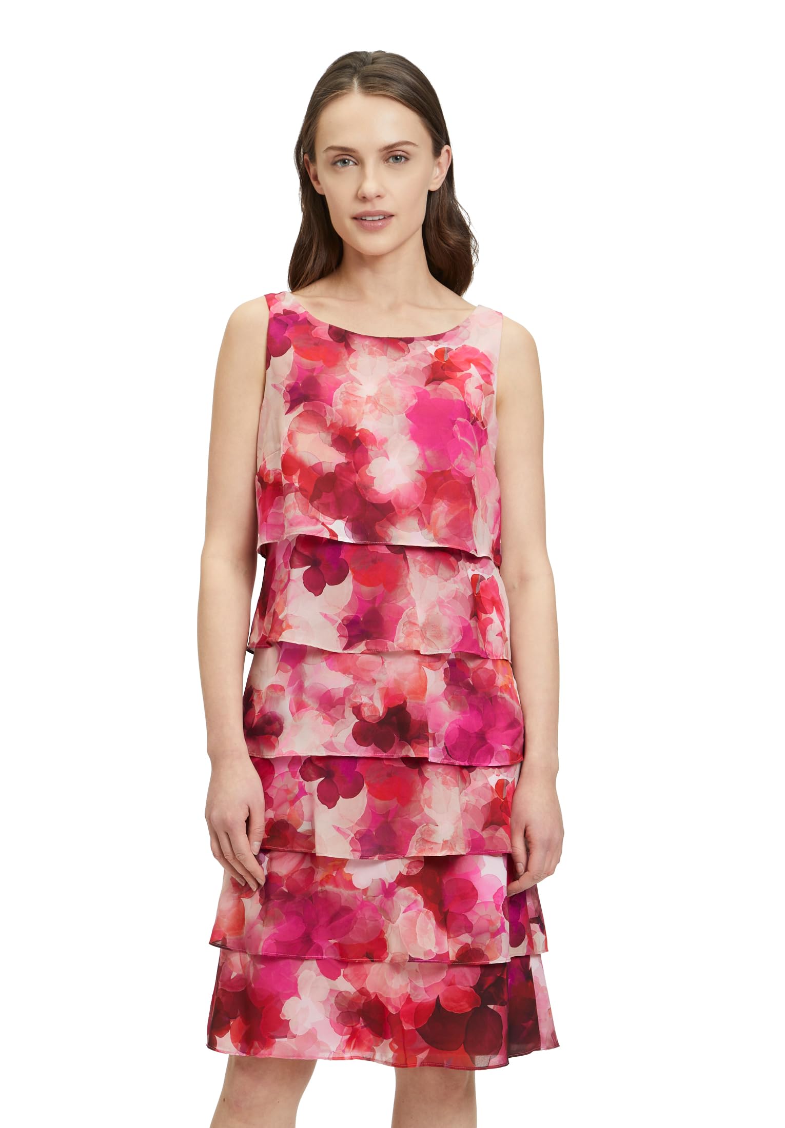 Vera Mont Damen Cocktailkleid mit Rüschen