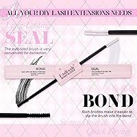 Vista 82 de Eyelash Extension Kit Lash Bond and Seal Lash Clusters with Eyelash Tweezer Lash Glue for Individual Lashes Lash Applicator Tool for DIY Lash