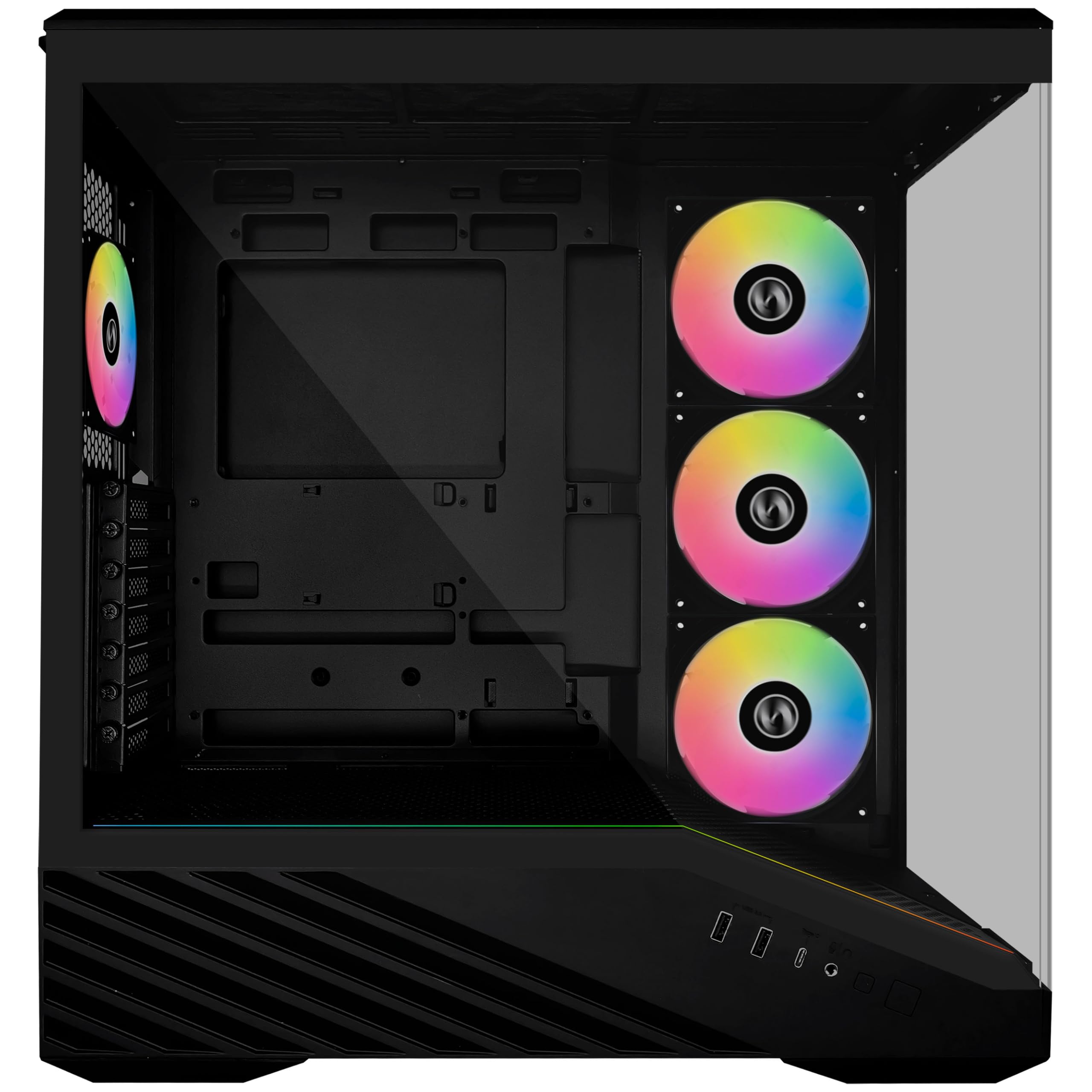 Lian Li Vector V100 Midi Tower Nero, Trasparente (Lian Li V100 - Black)