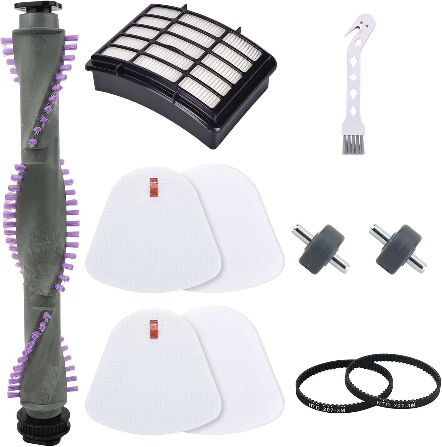 Leadaybetter Brush Roll Filter Replacement for Shark Navigator Lift Away NV350 NV351 NV352 NV356E S2 NV360 NV355 NV356 NV357 NV358 Vacuum Cleaner, with Belt and Wheels