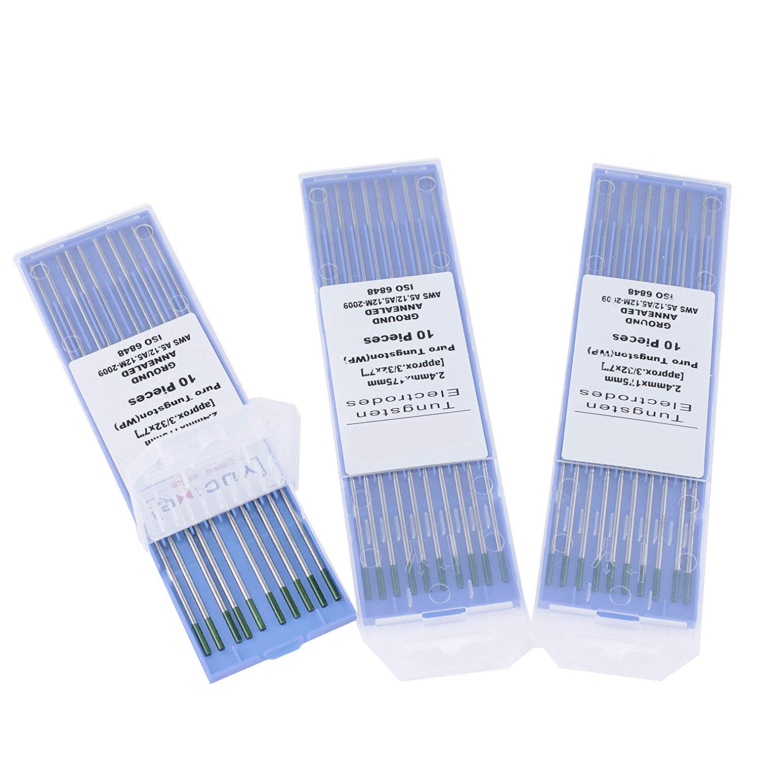 SenTECH TIG elektrody wolframowe WP (zielone) 1,0 x 175 mm po 10 sztuk w opakowaniu