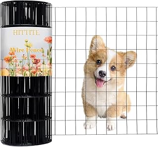 Black PVC Coated Welded Wire Fencing, 60in High x 100ft Long, 2 inch x 3...