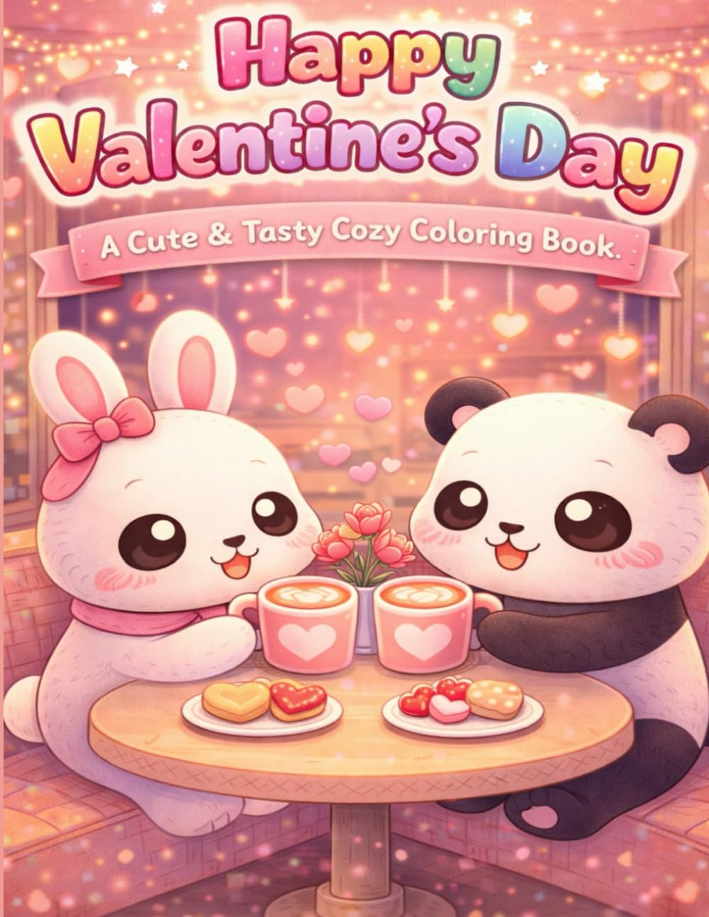 Happy Valentine's Day: A Cute & Tasty Cozy Coloring Book