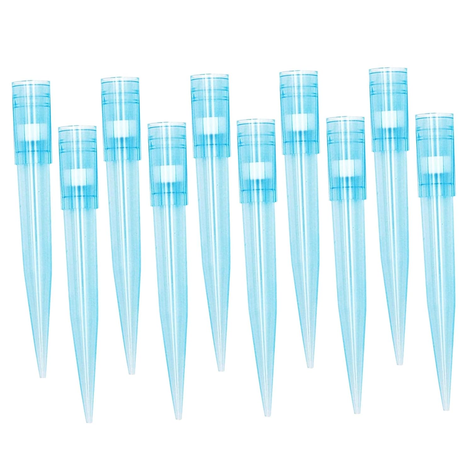 500pcs 1ml Filtered Liquid Pipette Tips Plastic Micropipettor Tips for Laboratory Experiments and Scientific Research
