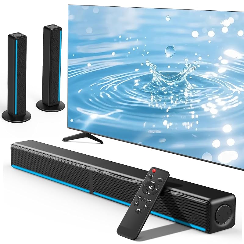 Wlep Soundbar 180W 2.2 canali — moduli separabili per stanze diverse