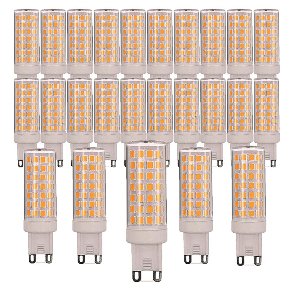 25er LED-Lampen G9 9W gleichwertige Halogenlampen 80W G9 800LM Energiesparlampen Lampenfassung G9 LED Lampe AC 220-240V Nicht Dimmbar Warmweiß 3000K G9 Kapsel
