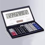 Maizoon Solar Dual Power Calculator with 12-Digit Display Large Screen Folding Flip Cover Big Button Portable Computing Tool for Finance Business Office and School | Large Screen, Folding Flip Cover, Big Button, Portable Computing Tool, For Finance B