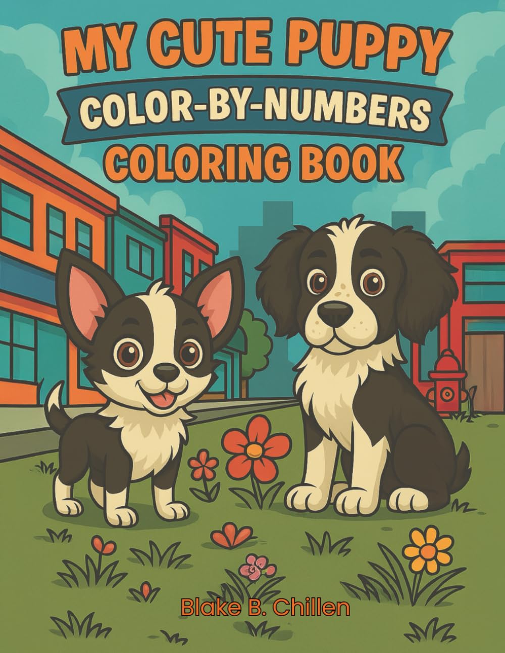 My Cute Puppy Color-By-Numbers Coloring Book