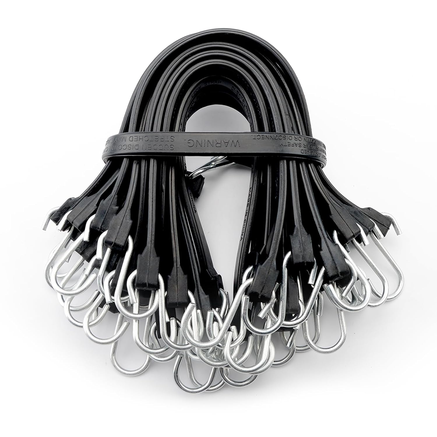XSTRAP 15" Rubber Tarp Straps 20-Pack – EPDM Bungee Cords