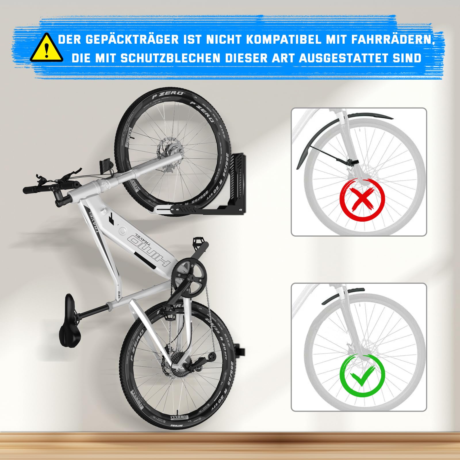 Professionele fietsophanging - Ruimtebesparende fietshouder voor aan de