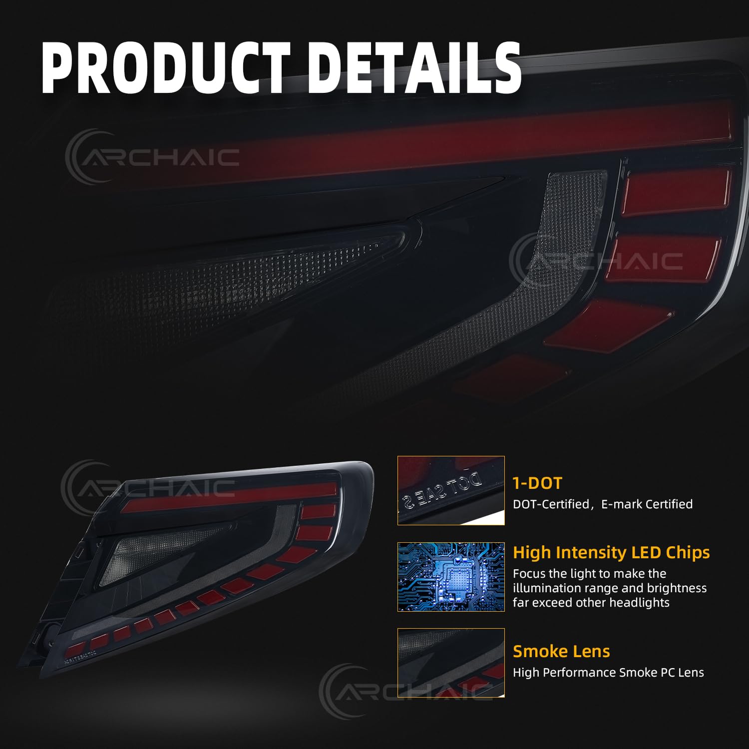 Amazon.com: Archaic Tail Lights Assembly Compatible with 2022-2025