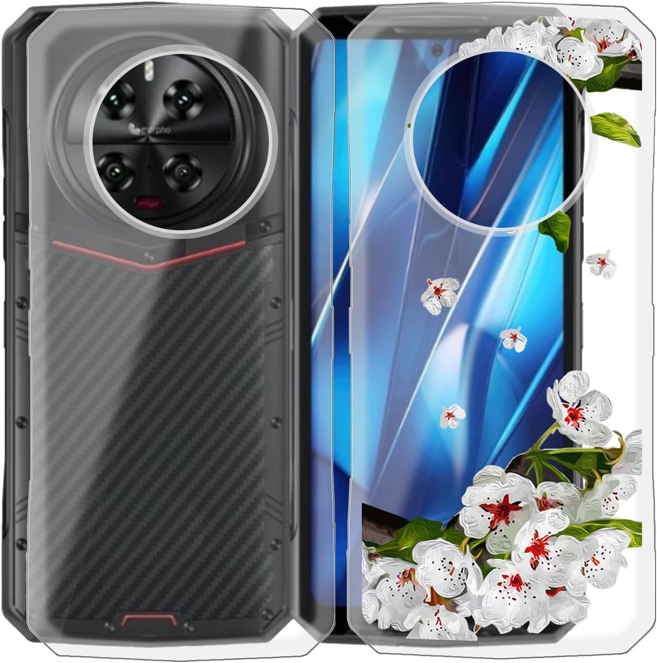 Phone Case for Doogee DK10 (6.67"), Clear Soft Silicone TPU Protective Case, Shockproof Anti-Fall Ultra-Thin Bumper Case for Doogee DK10 - [2 Pieces]