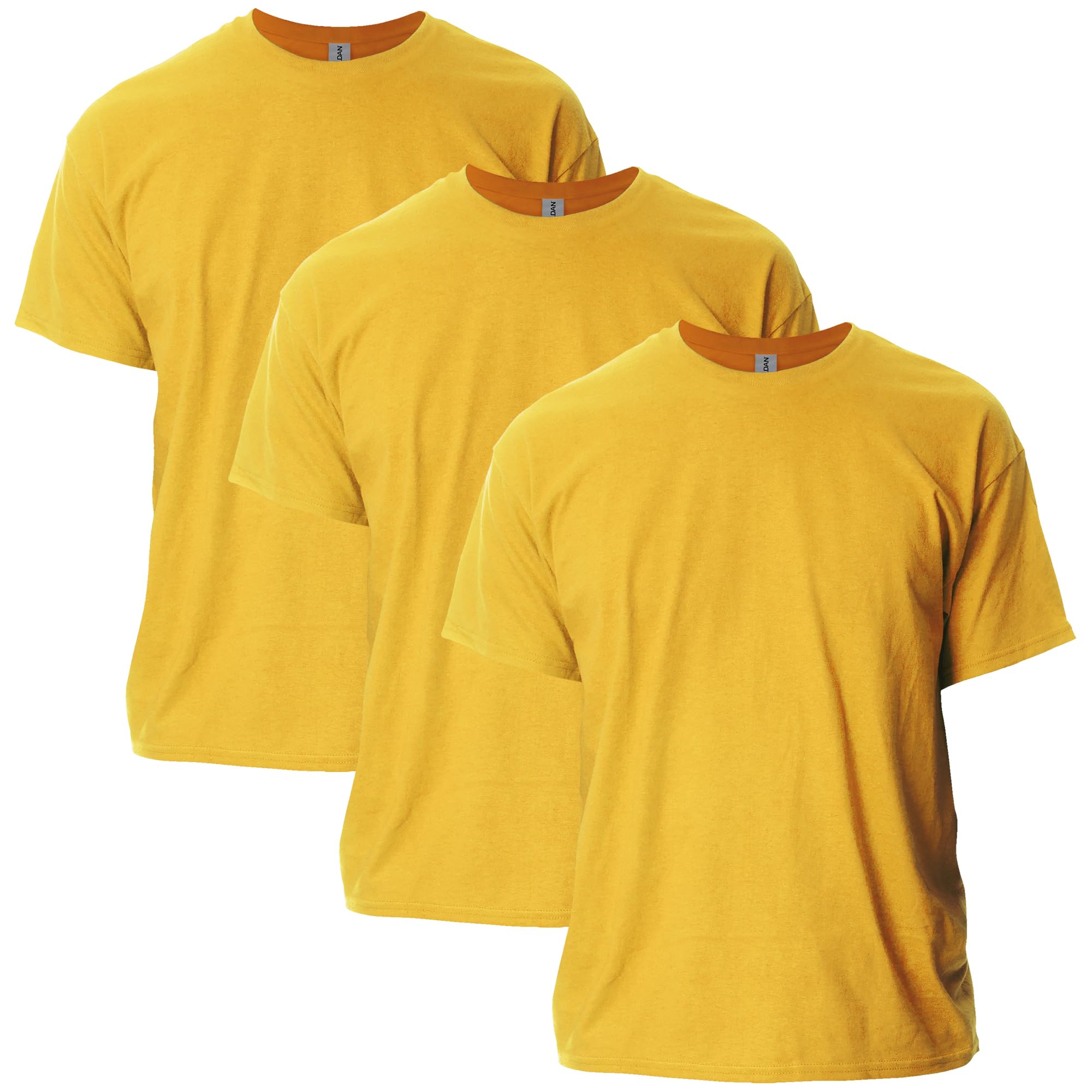 Gildan Men's Ultra Cotton T-Shirt, Style G2000, Multipack, Gold (3-Pack), XL (Pack of 3)