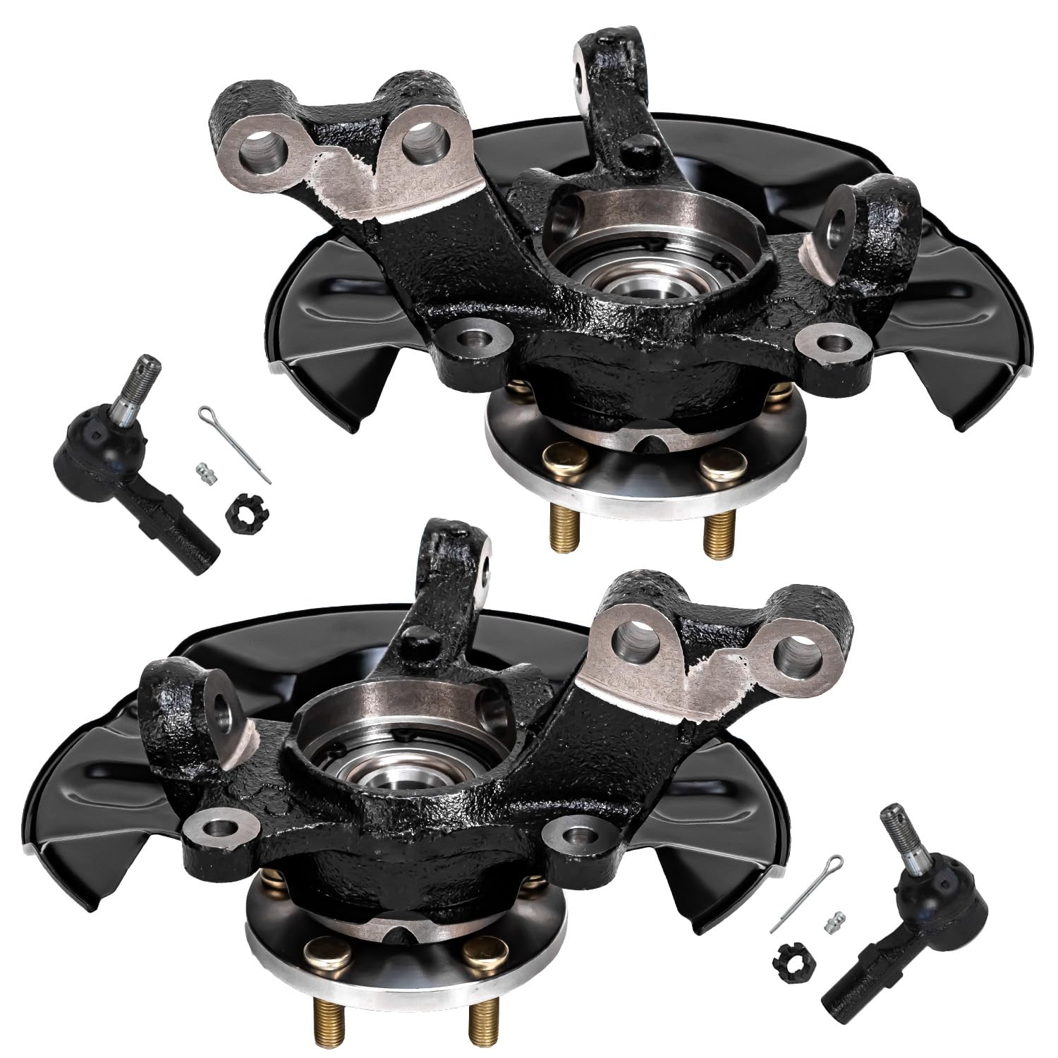 Detroit Axle - Front 4pc Steering Knuckles Kit for 03-08 Toyota Matrix