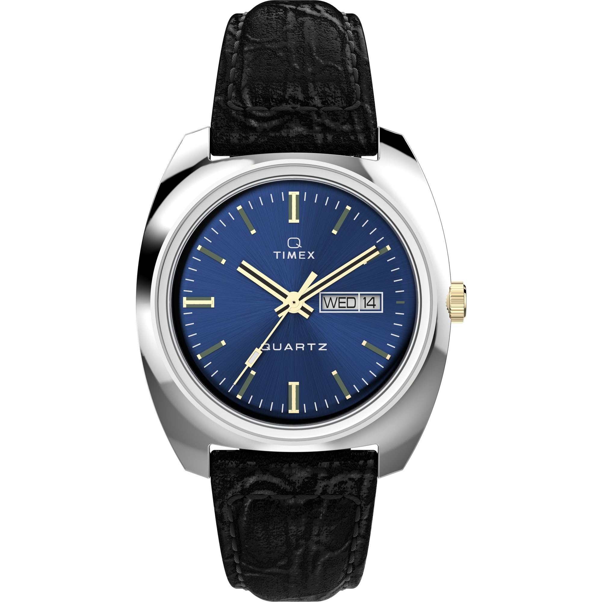 Timex Men's Q 1978 Day/Date 37.5mm Watch - Black Two- Piece Quick