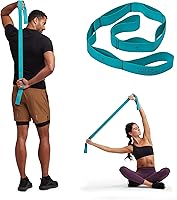 Gaiam Restore Stretching Strap - Resistance Band for Yoga Flexibility, PT Rehab & Deep Muscle Stretches (39.75")