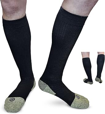 Doctors Choice Work Compression Socks for Men 3 Pairs - Work Boot Socks for Men, Mens Compression Socks, Mens Work Socks