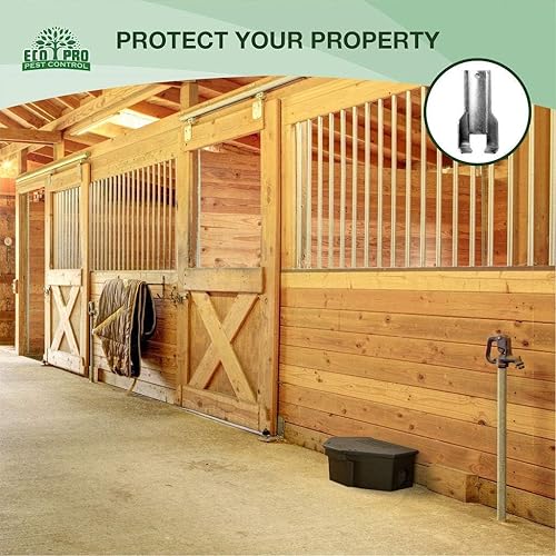 Miniatura 6 de Estaciones de cebo para ratas, paquete de 2 unidades, estación recargable para cebo para ratones para exteriores con cerraduras y llaves, caja de