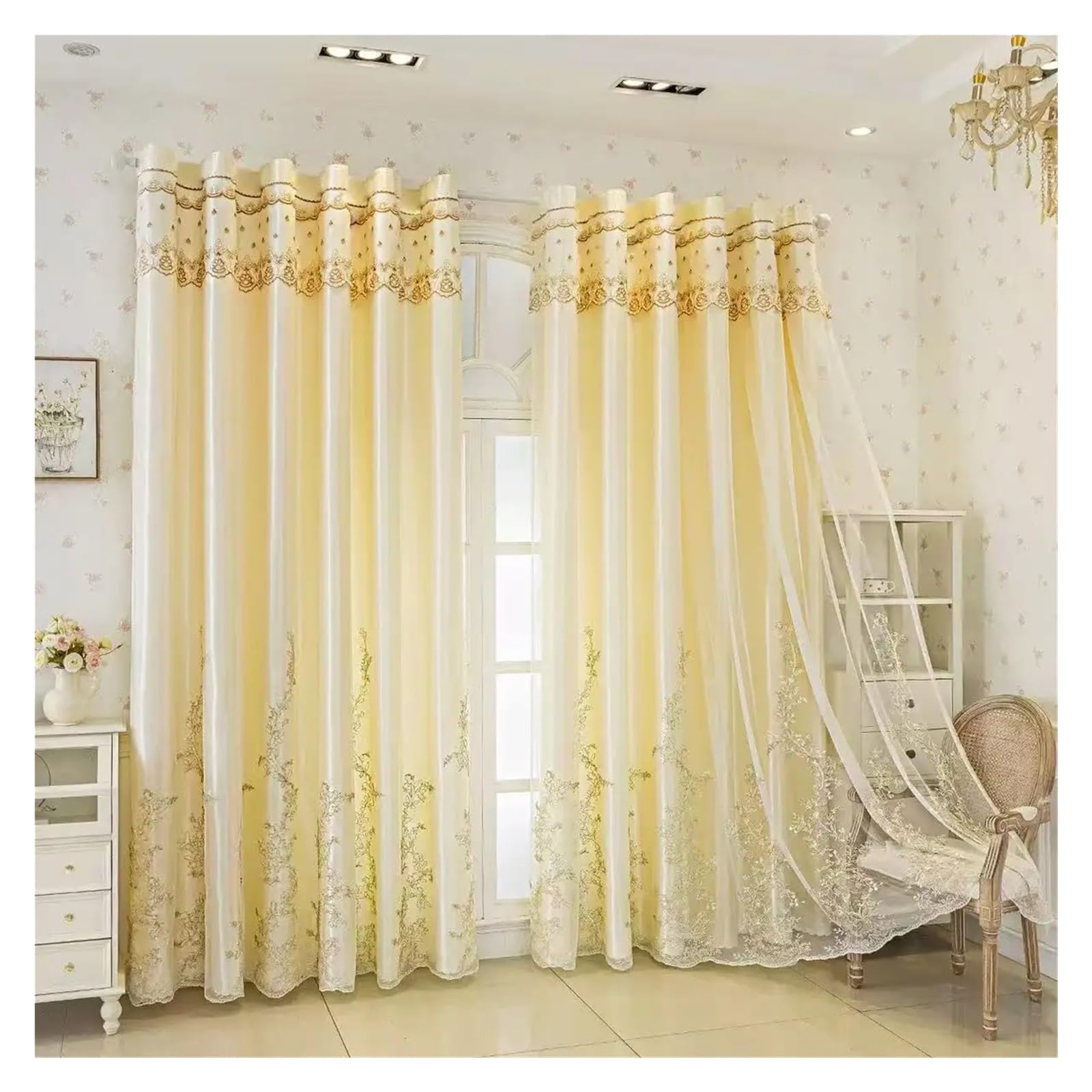 Rideaux salon 1 rideau épais pour fenêtre de chambre occultant à oeillet