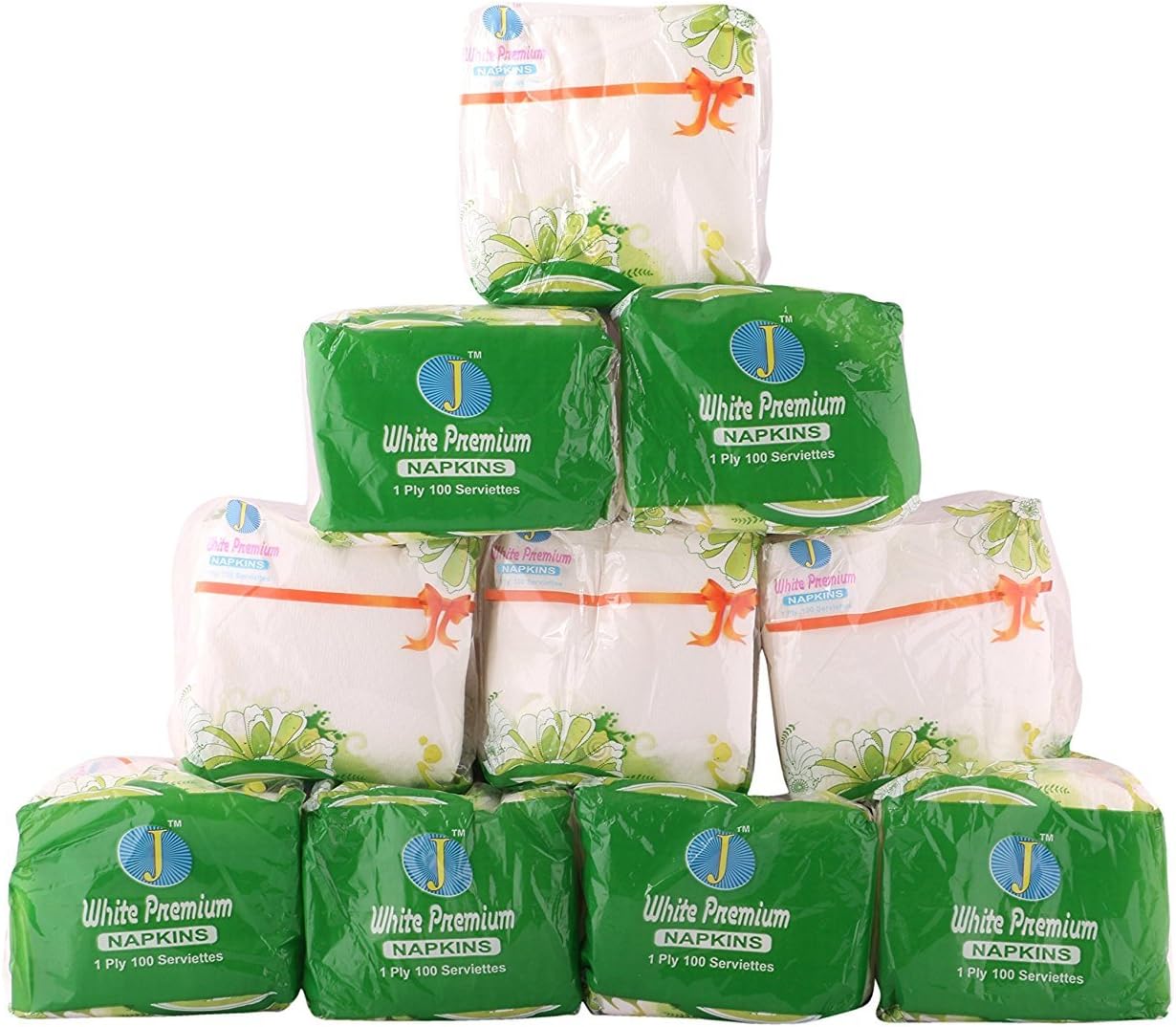 Hygienic Paper Tissue Napkins Square (Pack Of 10)