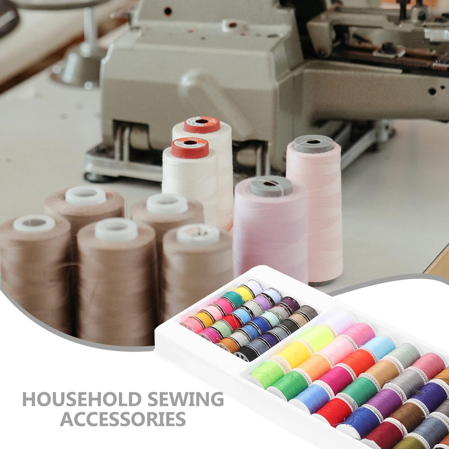 Hand Sewing Kit 60pcs Household Sewing Supplies for Crafts image 5