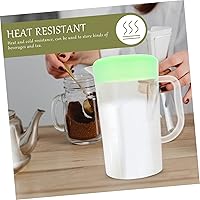 Vista 3 de Jarra de plástico de gran capacidad para servir agua para soporte de limonada, suministros de jugos, té helado y más entretenimiento y uso diario