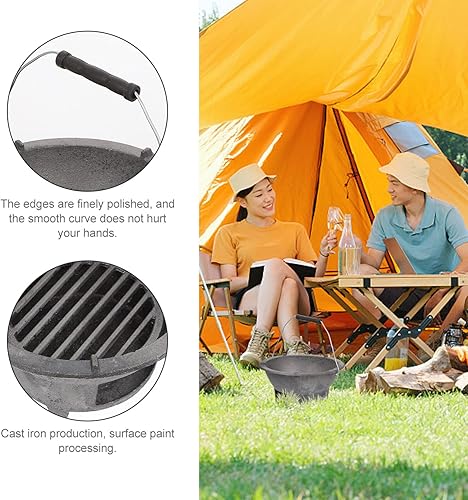 Miniatura 9 de DOITOOL Parrilla al aire libre Horno de cámper Estufa de barbacoa al aire libre Estufa de barbacoa de hierro fundido Estufa de barbacoa japonesa