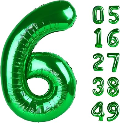 Globo de Cumpleaños Número 16 de Mylar Verde de 40 Pulgadas
