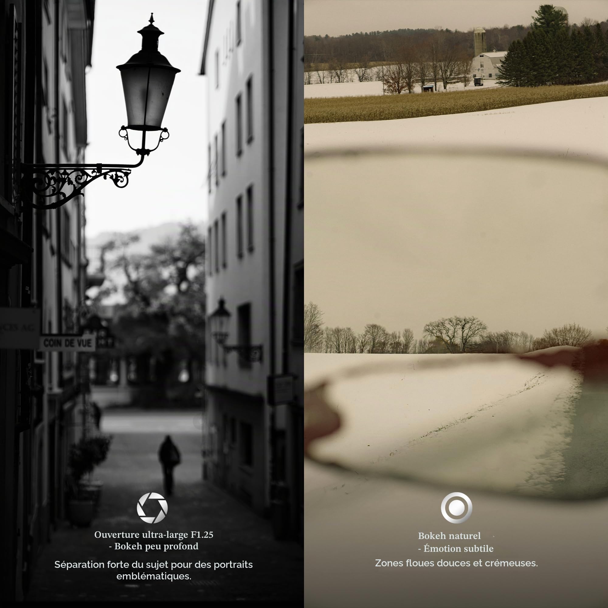 Objectif à Mise au Point Manuelle 7artisans 75 mm f/1.25 Mark II Compatible avec Les appareils Photo Leica à Monture M (Leica M240, M3, M6, M7, M8, M9, M9p, M10)