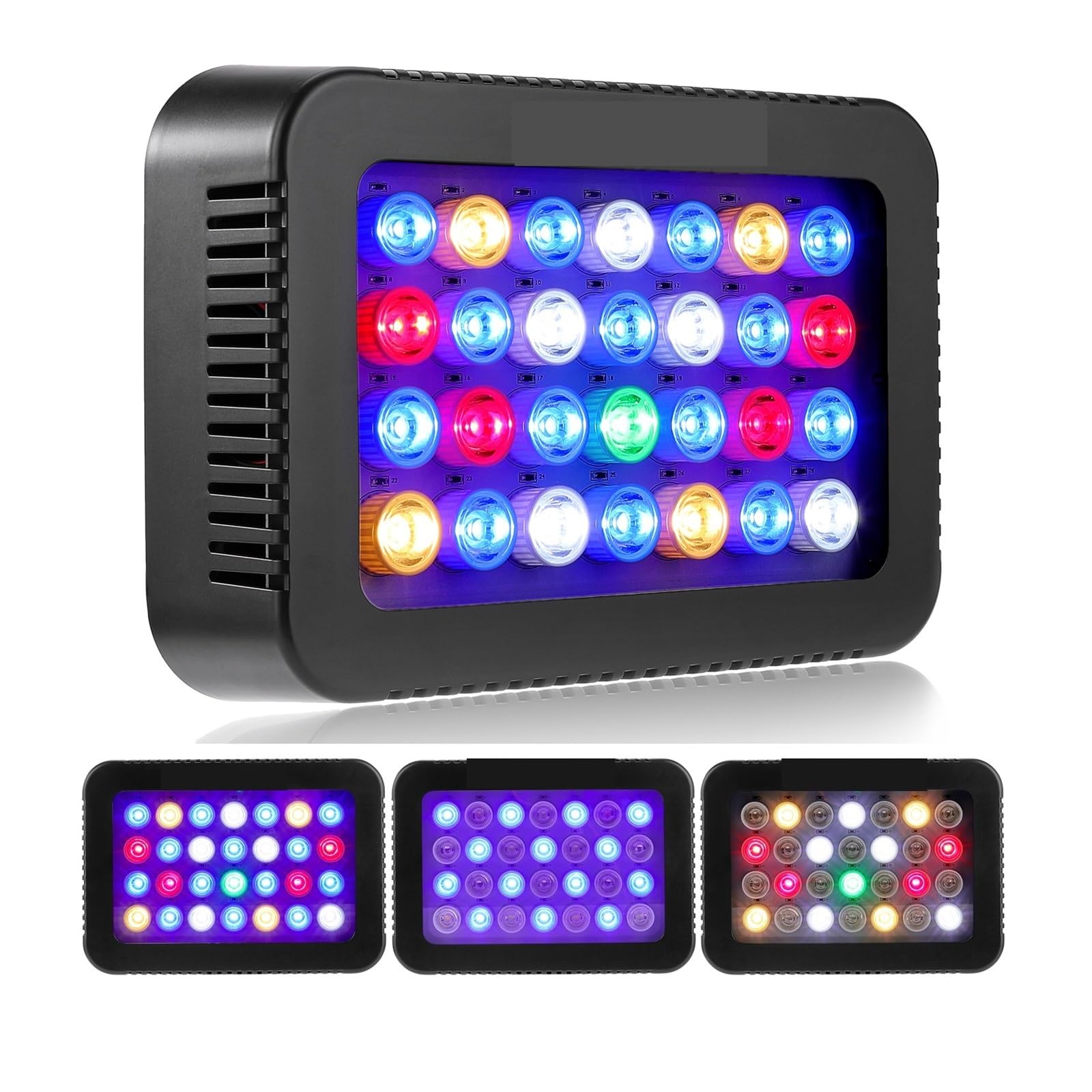 Luz del acuario, Luz LED de arrecife for acuario, luz LED de arrecife de Coral de espectro completo de 140W con canales duales regulables for tanque de peces marinos Carols LPS SPS