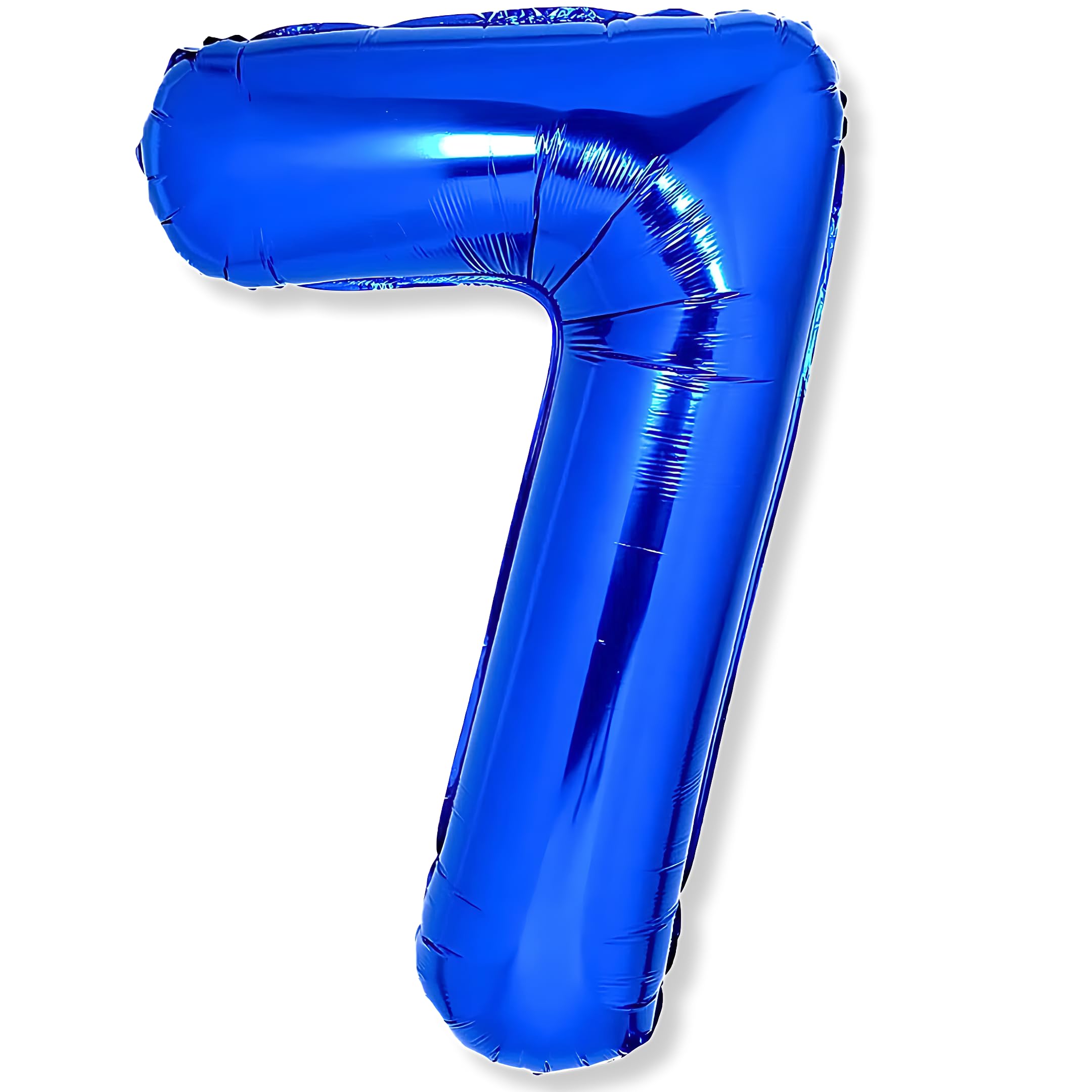 Flyloons 7 number Blue Foil Balloon 16 inch Size Birthday Decoration Items Pack of 1 | 7th Year Balloons | Seven