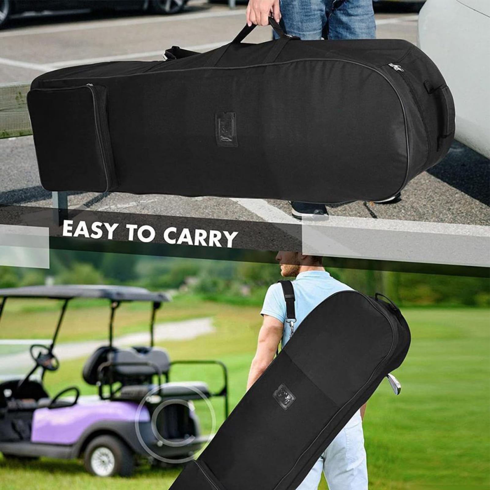 Borse Da Golf Da Viaggio Borsa Golf Portatile | Sacca Sportiva Ripiegabile Portatile per Escursioni Pendolarismo Viaggio