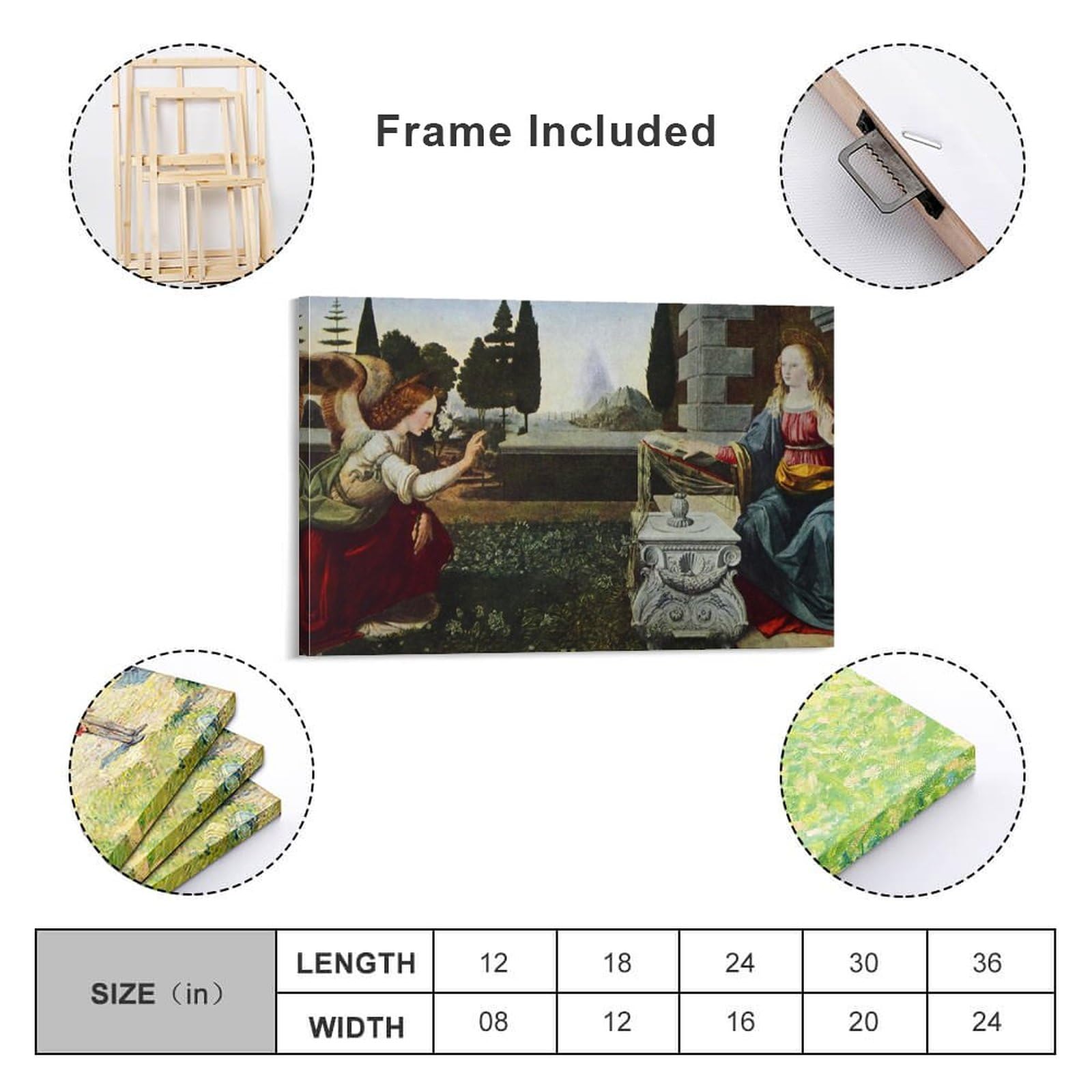 Amazon.co.jp: Leonardo Da Vinciレオナルド・ダ・ヴィンチ《受胎告知