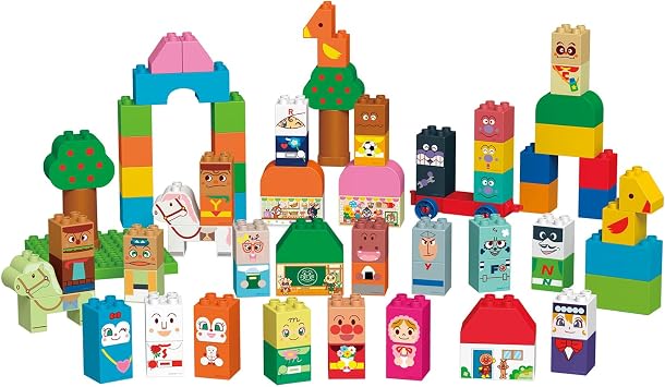 Bandai Blocklabo Anpanman and Friends Block Set - Recommended Age 1 year 6 months and up