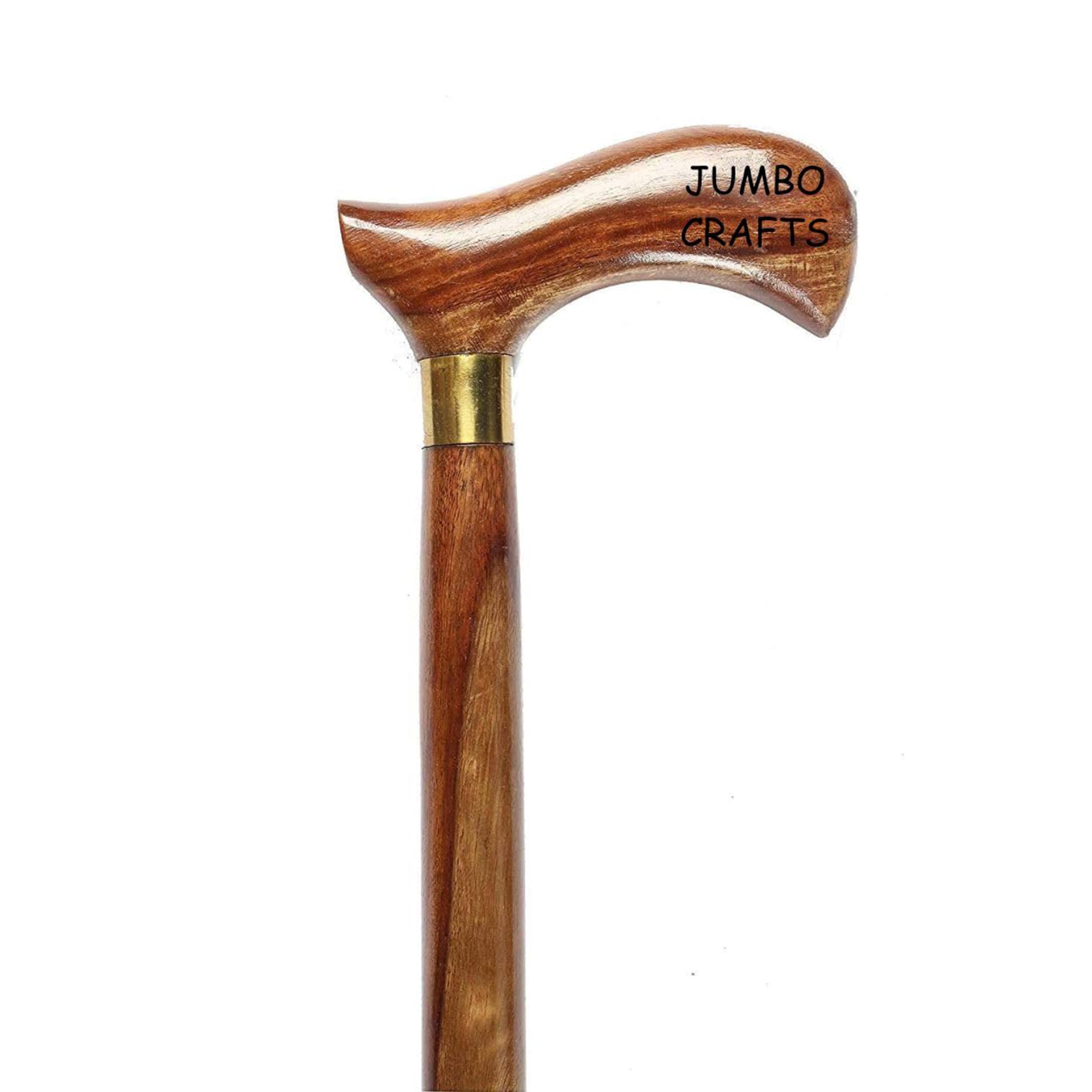 ZenZest Walking Stick for Men/Women/Old People | Wooden Cane Stick (Unisex) (36 Inch) (Wooden-Brown)