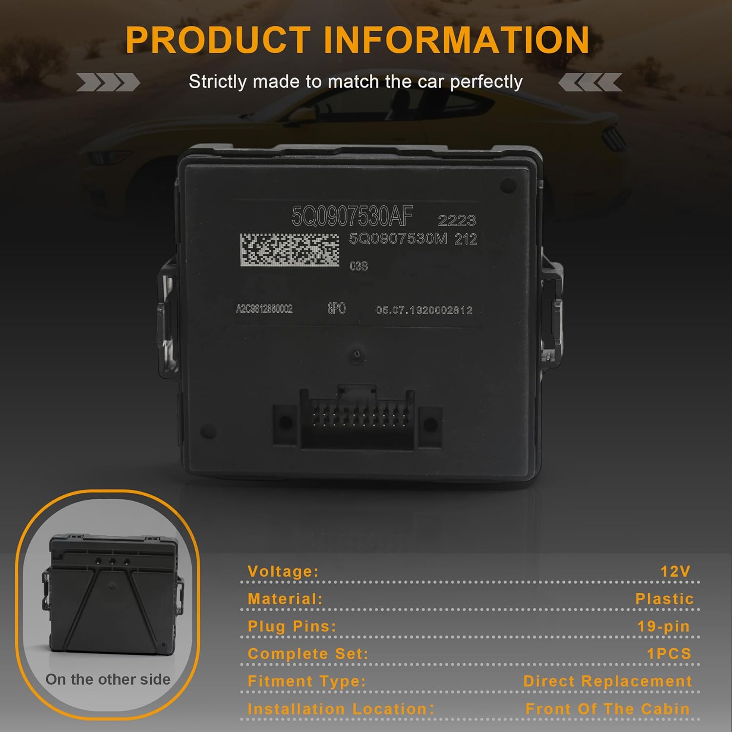 5Q0907530AF 5Q0907530C Canbus Gateway Control Module Diagnostic Interface Compatible with VW Golf Passat Touran Audi A3 S3 Skoda Seat