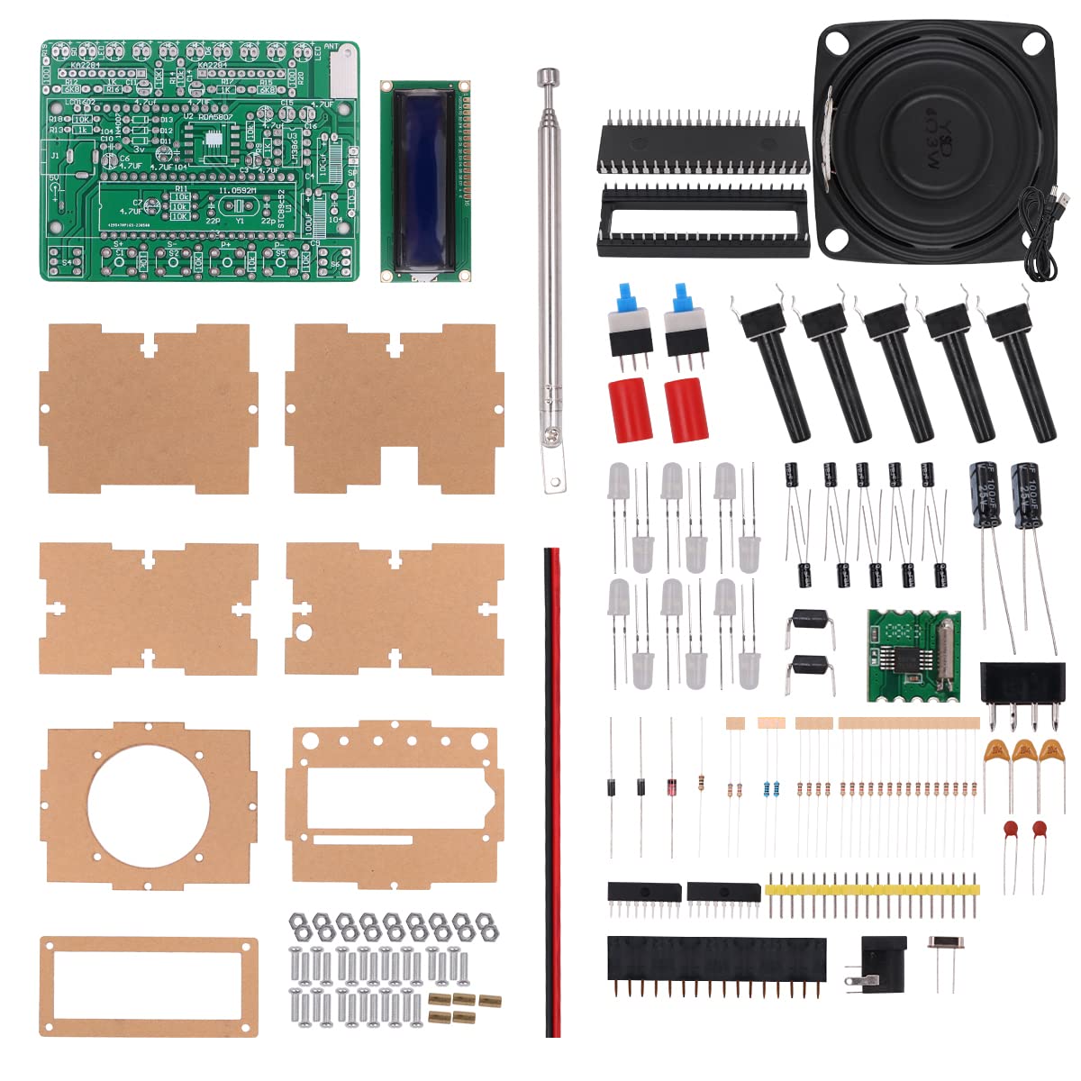 POFET FM Soldering Project Kits Digital Radio Soldering Practice Kits