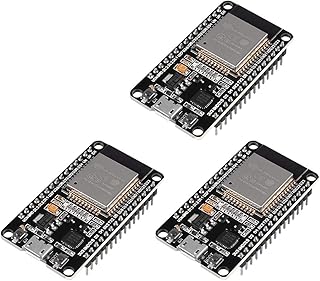 3PCS ESP32 ESP-32S WiFi Development Board NodeMCU ESP-WROOM-32 Microcontroller 2.4GHz Dual-Core WiFi Bluetooth Processor Integrated Chip CP2102