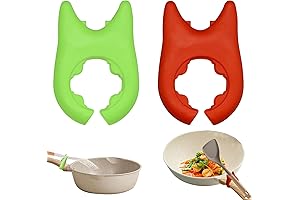 2-Piece Silicone Pot & Spoon Holders: Your Culinary Sidekick for a Clean Countertop