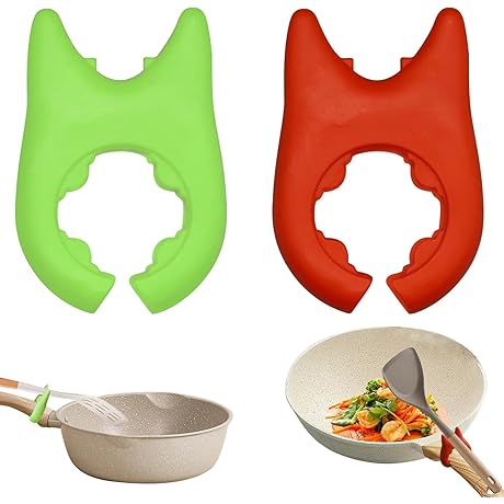 2-Piece Silicone Pot & Spoon Holders: Your Culinary Sidekick for a Clean Countertop