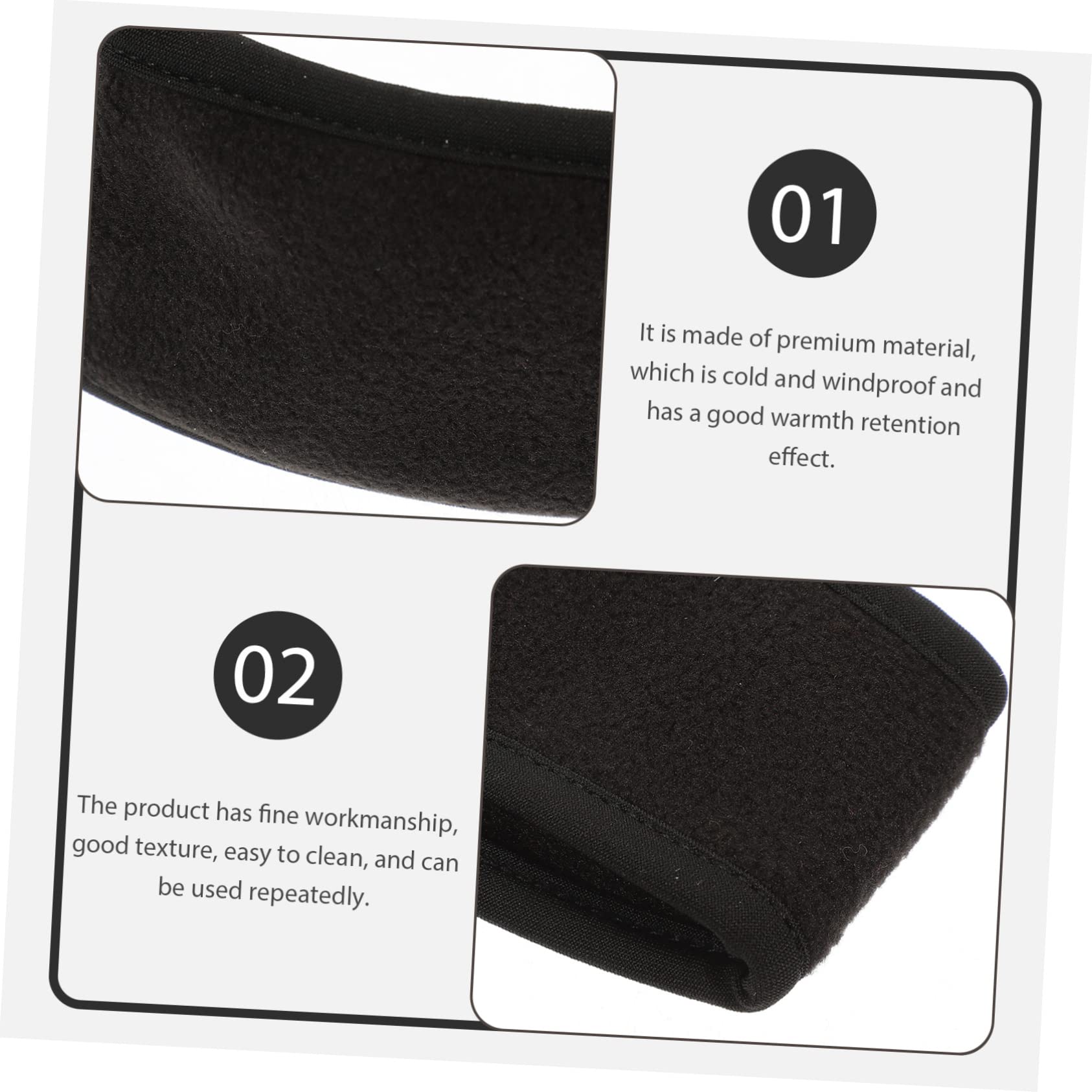 BESPORTBLE 10pezzi Fasce Per Ragazzo Ragazza Invernali Fasce Termiche Protettive Per Orecchie Headband Elastiche Impermeabili Per Attività All Aperto e Sport Invernali