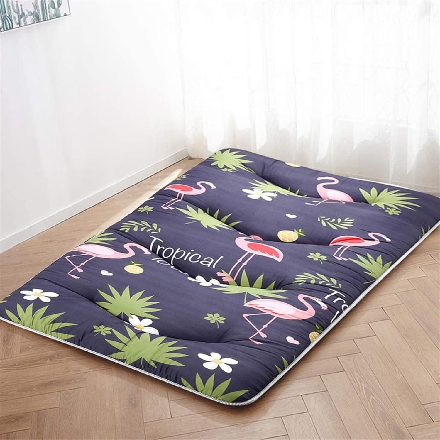 Cartoon Printed Floor Mattress Futon Mattress,Floor Lounger Pillow Bed Thick Tatami Mat Dormitory Mattress Pad Kids Sleeping Pad(90200cm)