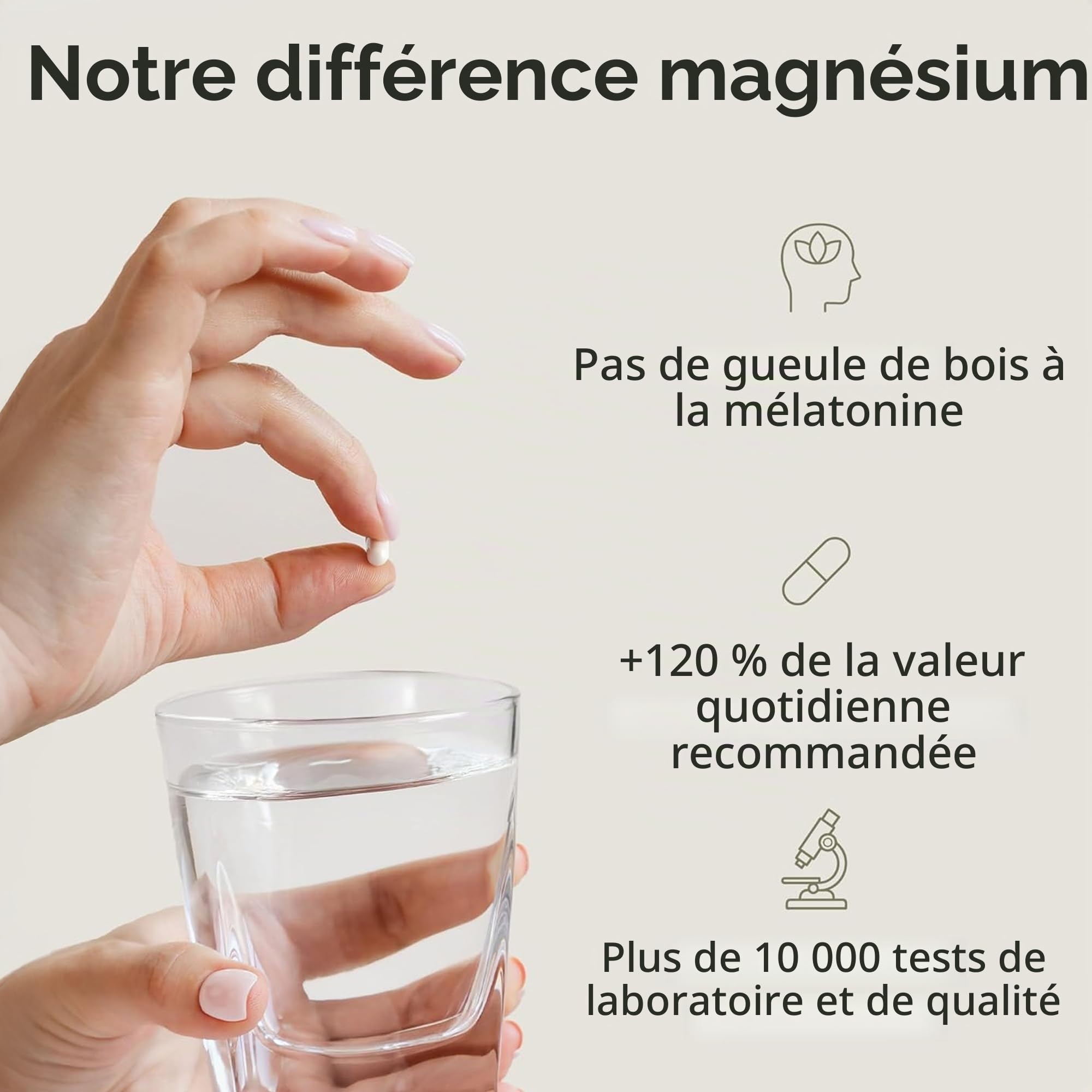 BiOptimizers Magnesium Breakthrough 4.0 7-En-1 | 60 Gélules Végétaliennes | Compléments Alimentaires À Haute Teneur En Magnésium Pour Le Sommeil, L'anxiété Et Les Crampes Dans Les Jambes