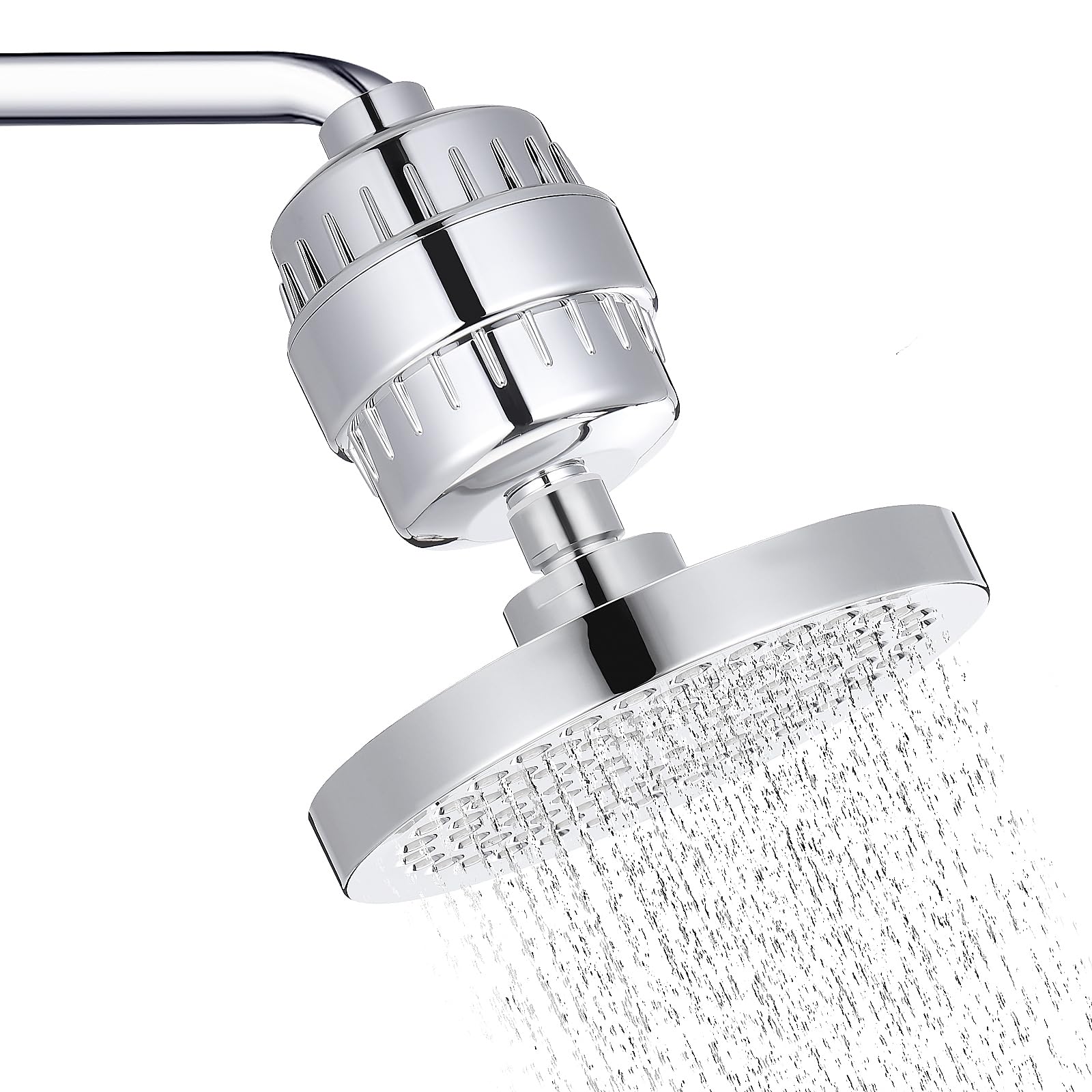 Cabezal Ducha Filtro con Sistema de Filtración Rotación Mejora Presión y Purificador Agua para Baño