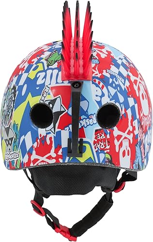 Miniatura 3 de Raskullz Sticker Bomb - Casco de nieve para niños 5+ (19.7-21.3in), rojo