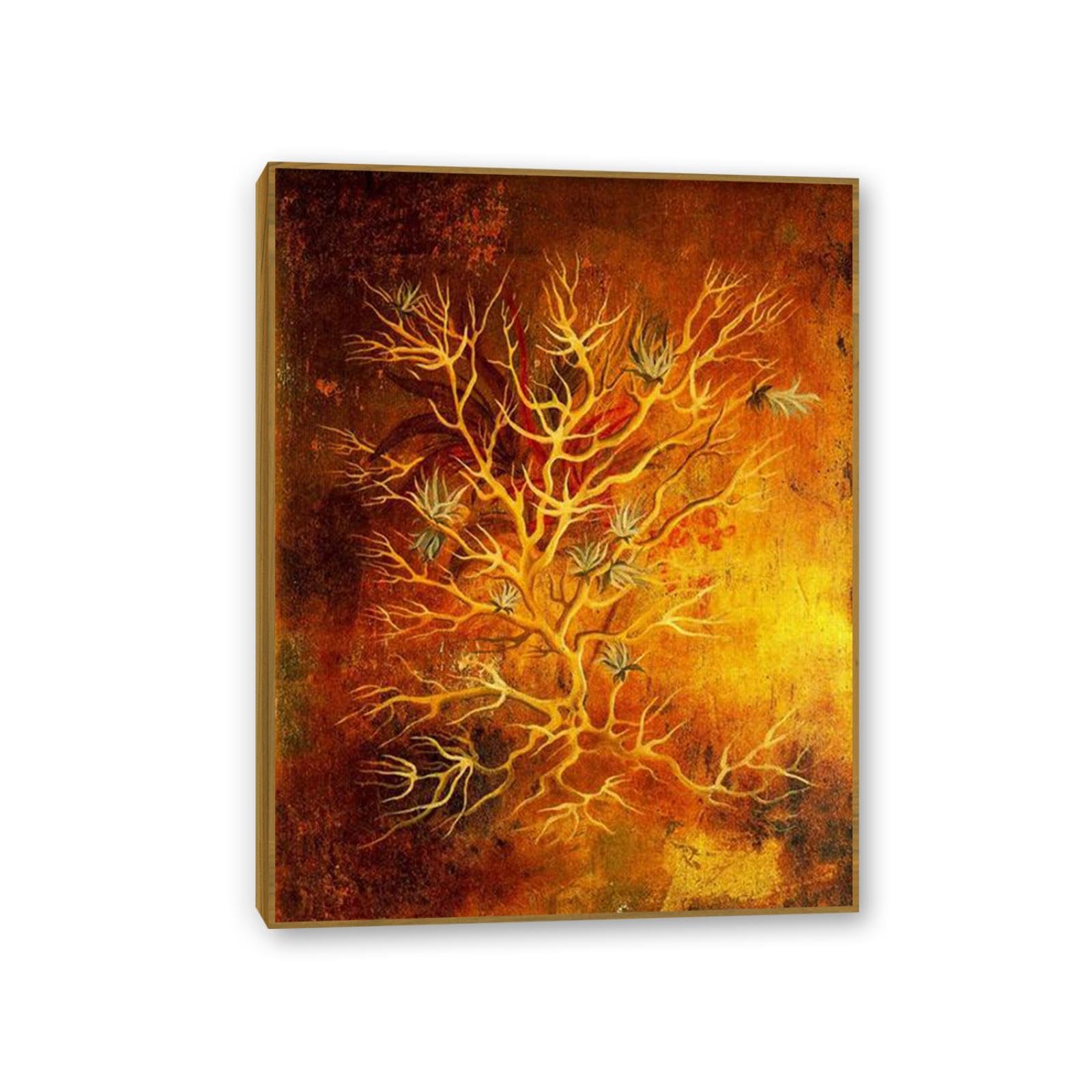 MYCGGDGH Remedios Varo Canvas Wall Art Reproductions of Famous Paintings Plant Posters Remedios Varo Print Wall Decor for Living Room Bedroom Home Decor 80x60cm(32x24in) Teak frame